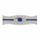 Art Deco Sapphire-Diamond-Brooch - photo 1