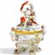 PORCELAIN TUREEN WITH DECOR OF THE SWAN SERVICE WITH THE FIGURINES OF ACIS AND GALATEA - фото 1