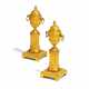 PAIR OF BRONZE CASSOLETTES LOUIS XVI - photo 1