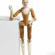 SMALL WOODEN JOINTED FIGURE - photo 1