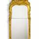 WOODEN MIRROR WITH ROCAILLE CROWNING - photo 1