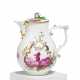 PORCELAIN COFFEE POT WITH FINEST DEPICTION IN PURPLE CAMAIEU - фото 1