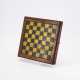 EARLY WOODEN GAME BOX FOR CHESS, MILLS AND TRIC-TRAC - photo 1