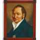 LARGE GLASS PAINTING WITH PORTRAIT OF KING MAX I JOSEPH - photo 1
