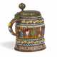 STONE APOSTLE JUG WITH CENTRAL COAT OF ARMS - photo 1