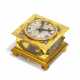 EARLY COPPER HORIZONTAL TABLE CLOCK - photo 1