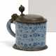 SMALL LIDDED TANKARD WITH BIRD DECOR - photo 1