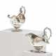 PAIR OF MAGNIFICENT SILVER GEORGE II SAUCE BOATS - photo 1