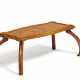 SMALL WOODEN TABLET TABLE WITH BIRCH BRANCH AND BUTTERFLY - photo 1
