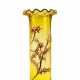 LARGE CYLINDRICAL GLASS VASE 'CHARDONS DE LORRAINE' - photo 1