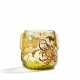 SMALL GLASS VASE WITH CHRYSANTHEMUMS - photo 1