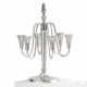 SILVER CANDELABRA WITH MARBLED SURFACE - photo 1