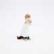 SMALL PORCELAIN FIGURINE OF A BOY WITH ONION PATTERN TEA BOWL - photo 1