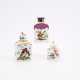 THREE PORCELAIN TEA CADDIES WITH BIRD DECOR - photo 1