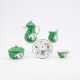 PORCELAIN SOLITAIRE WITH KAKIEMON DECOR ON GREEN GROUND - фото 1