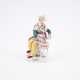 PORCELAIN FIGURINE JAPANESE MAN WITH KETTLEDRUM - photo 1