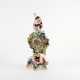 LARGE PORCELAIN PENDULUM CLOCK WITH ZEUS AND CHRONOS - фото 1