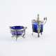 SILVER SALIERE AND MUSTARD GLASS - photo 1