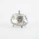 OVAL SILVER SUGAR BOWL WITH SCALLOPS AND CONE FINIAL - фото 1