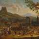 Italian Village Landscape with Great Market Bustle - фото 1