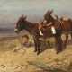 Boy with Two Donkeys on the Beach - photo 1
