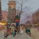 Abendlich beleuchteter Boulevard an der Porte Saint Denis in Paris - Foto 1