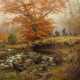 Hunting Party at the Campfire in a Autumn Forest - photo 1