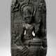 Stele des Avalokiteshvara aus schwarzem Phylitt - Foto 1