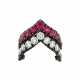 JAR PAIR OF RUBY AND DIAMOND `V-SHAPED` RINGS - фото 1