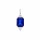 RARE PEDERZANI SAPPHIRE AND DIAMOND PENDANT - photo 1