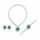 SUITE OF EMERALD AND DIAMOND JEWELLERY - Foto 1