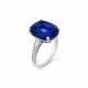 SAPPHIRE AND DIAMOND RING - Foto 1