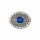 ANTIQUE SAPPHIRE AND DIAMOND BROOCH - photo 1