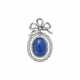 BELLE &#201;POQUE SAPPHIRE AND DIAMOND BROOCH / PENDANT - Foto 1