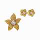 VAN CLEEF & ARPELS GROUP OF COLOURED DIAMOND AND DIAMOND FLOWER JEWELLERY - фото 1