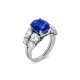 SAPPHIRE AND DIAMOND RING - Foto 1