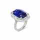 SAPPHIRE AND DIAMOND RING - Foto 1