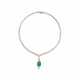 CARTIER EMERALD AND DIAMOND NECKLACE - photo 1