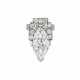 ART DECO DIAMOND CLIP BROOCH - Foto 1