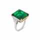 IMPORTANT EMERALD AND DIAMOND RING - photo 1