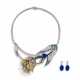 BOUCHERON MULTI-GEM `TULIPA` NECKLACE AND SAPPHIRE AND DIAMOND EARRINGS - фото 1