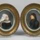Paar Miniaturen Biedermeier - Foto 1