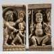 Paar Paneele aus Holz mit Darstellungen des Bhairava - Foto 1