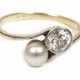 Damenring mit Brillant und Perle - фото 1 Damenring mit Brillant und Perle - фото 1