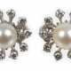 Paar Ohrstecker mit Perlen und Brillanten - photo 1 Paar Ohrstecker mit Perlen und Brillanten - photo 1