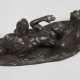 Bergmann, Wiener Bronze liegender Faun - Foto 1