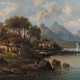 Julius Zopf, Bauernhäuser am See - Foto 1