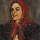 Dame mit rotem Kopftuch - photo 1