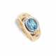 Blue topaz diamond ring - photo 1