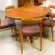 Set of Mid-Century chairs 'Model 75', design by Niels O. Møller, Dyrlund extendable dining table - photo 1